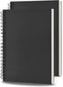 BoAn Spiral Notebooks Journal, 8.5” x 11”, 2 Pack A4 Large Note Book for Work Note Taking, 76 Pages / 38 Sheets.