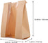 ARTSEWPLY 100pcs 250g Packaging Kraft Paper Bread Bags with Window, Baking Sandwich Pouches for Toast, Cookies