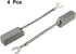uxcell 4Pcs Carbon Brushes, 32mmx12.5mmx10mm Graphite for Electric Motor, Power Tool Replacement Parts