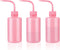 Sotica Wash Bottles: 3pcs Pink Squeeze Bottles, 8oz Narrow Mouth Squirt Bottles for Tattoo and Lab