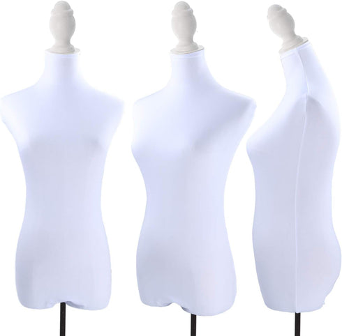 NAVADEAL White Superb Mannequin Fabric Cover, Soft Stretchy for Fashion Designer Retail Boutique Store Dummy Model