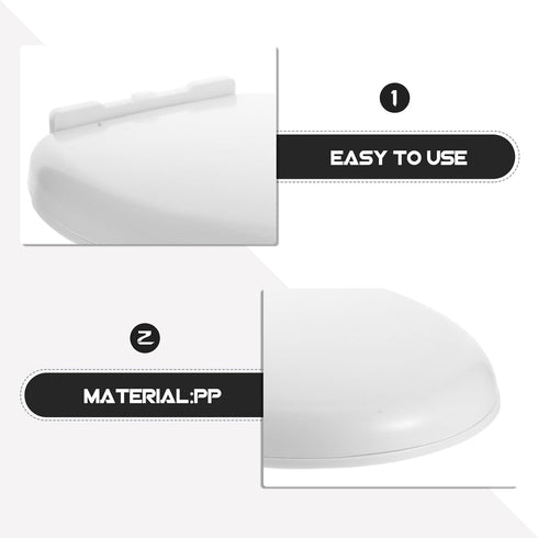 SOPOTUTU Thickened Toilet Seat Cover for Adults and Easy to Clean Bathroom Lid Fits Standard Toilets with Robust
