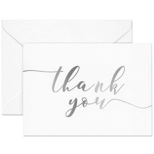 Sustainable Greetings Thank You Notes with Envelopes Set - Blank Inside for Personal Messages