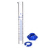 Thick Glass Graduated Cylinder Measuring Liquid Lab Cylinders with Anti-falling Plastic Base