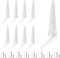 Uenhoy 10 Pack White Shelf Brackets 8 Inch Metal Floating Shelf Brackets Heavy