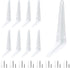Uenhoy 10 Pack White Shelf Brackets 8 Inch Metal Floating Shelf Brackets Heavy