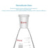 StonyLab 24/40 Borosilicate Glass Erlenmeyer Flask, Heavy Wall Flask with 100ml Capacity