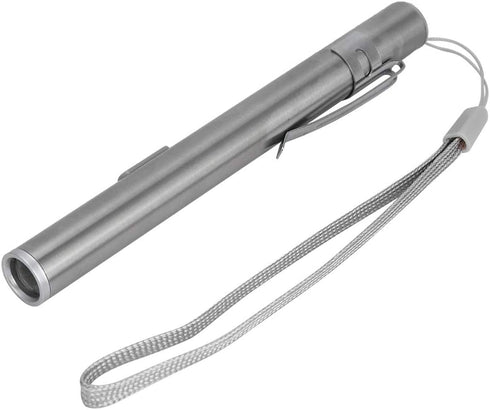 Fafeicy LED USB Penlight Mini Diagnostic Medical Pen Light, Stainless Steel Rechargeable Pen Light with Pocket Clip +