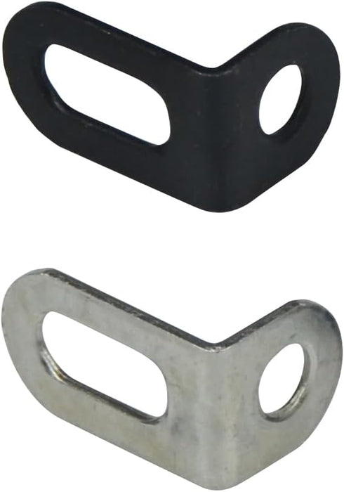 ZHJISHGUO 5 18x20x31mm/0.7"x0.8"x1.2" (0.7in (18mm)-Silvery, 5) Pcs L Brackets - Stainless Steel Corner Braces