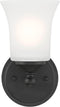 DESIGNERS FOUNTAIN Bronson 1 Light Wall Sconce, Matte Black, D278M-WS-MB