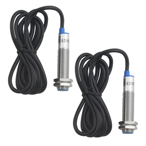 WMYCONGCONG 2 PCS M12 Inductive Proximity Sensor Switch NPN NC, DC 10-30V 200mA
