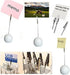 Golf Ball Shaped Table Number Holder, Name Place Card Holder, Memo Clip Holder Stand for Notes and Menus