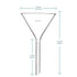 Glass Funnel Neutral Glass 50 mm 50 mm stem
