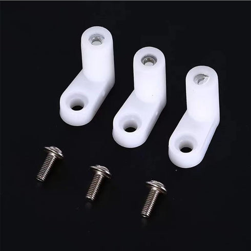 40pcs L Shape Game Console Motherboard Plastic Feet with Screws for Arcade Gaming Circuit Board DIY Parts
