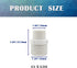 9PCS 1" to 3/4" PVC Pipe Fitting, Hex Nipple G1 Male X G3/4 Male Coupling Adaptor for Thread Plumbing Connection