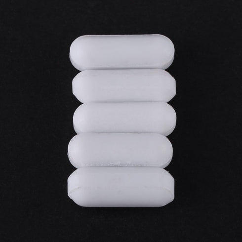 5pcs PTFE Magnetic Stirrer Mixer Stir Bar, White Color, Laboratory Stir Plate Bar (7X30mm)