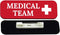 Signs ByLITA Medical Team 1 x 3" Medical Office Name Tag/Badge, Red (10 Pack)