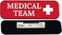 Signs ByLITA Medical Team 1 x 3" Medical Office Name Tag/Badge, Red (10 Pack)