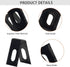 40 Packs Black Matt PVC Floor Vinyl Welding Grooving U V Blade - Stainless Steel Slotted Blade Hardware Tool