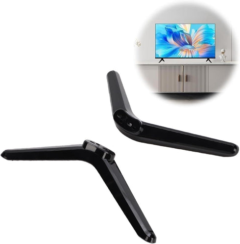 Decumeby TV Stand Legs, Base Stand TV Cabinet Legs No Drill Installation Thick Non Slip Pads for Wood Marble Glass