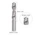 uxcell Solid Carbide Drill Bits, 5.9mm C2/K20 Tungsten Carbide Jobber Drill Bits Straight Shank Drilling Tool for Stainless Steel Aluminum Iron Metal Plastic