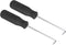 PATIKIL O-Ring Picks 90 Degree, 142mm, 2 Pcs Oil Seal Gasket Precision Screwdriver Puller Remover Tool, Black
