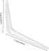 ZOENHOU 24 Packs White Shelf Brackets, 12 x 10 Inch Heavy-Duty Metal Steel Corner Brackets with Screws for Wall Shelves