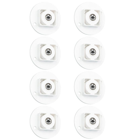 Ciieeo 8pcs Adhesive Case Wheels Sticky Swivel Caster Rollers for Storage Boxes