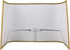 Urbanest 10-inch 7-inch 5-inch Rectangular Half Shade for Wall Sconce, Uno-Fitter, Wide, Tall, Projection, Gold Silk