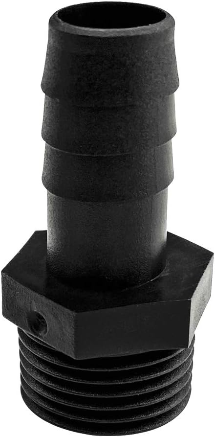 20 pcs 1/2" Barb x 1/2" NPT Male Connector, Plastic Hose Barb Fitting, Industrial Hose Barb to Pipe Fittings