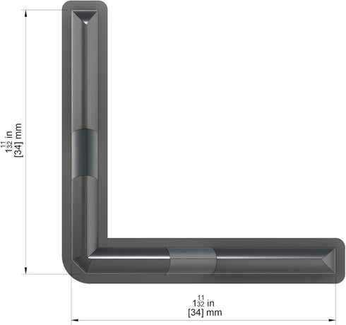 Whalen Post Insert Corner Connector with Feet and Caps