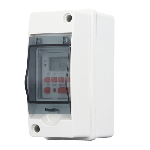 7 40A 120 277VAC 20 Day Digital Timer Power Switch Schedules Built-in Battery for Water Heater, Pool Pump, SPA System