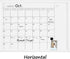 TORASO Dry Erase White Board Monthly Calendar, Magnetic Whiteboard for Wall, Office, School, and Kitchen Memo