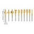 HSS Router Carbide Engraving Bits, 1/8"(3mm) Shank Router Bit Set for DIY Woodworking and Carving