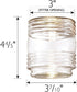 3-Inch 924076 Jelly Jar Light Replacement Glass, Clear Cylinder, Opening Design House