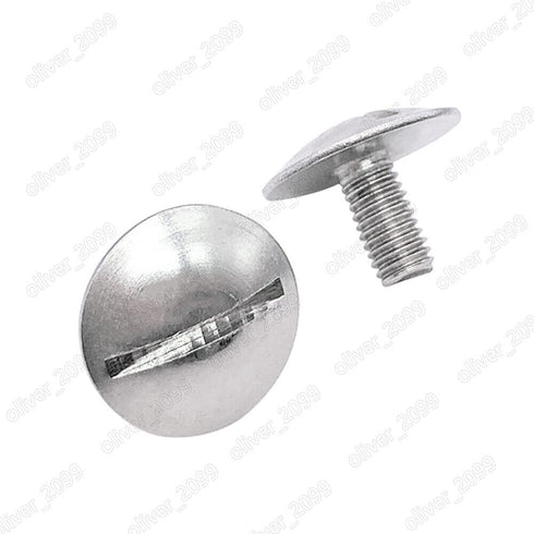 QuarkMRO 304 M2 M2.5 M3 M4 M5 M6 (M4 18mm,50) Stainless Steel Slotted Large Raised Cheese Head Screws x