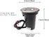 3W 12V 24V 4 Pack) QUANS Watt DC AC Low Voltage in Ground Well Outdoor LED Light, in-Ground Landscape Lighting