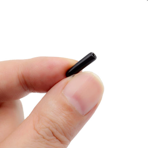 50pcs Screw Thread Protectors 2mm ID Rubber Round End Cap Cover, Flexible Tube Caps, 15 mm Long (Black)