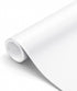 Thick White Contact Paper, 16"x198" Waterproof Peel and Stick Wallpaper for Decorative Self Adhesive Vinyl Film Wrap