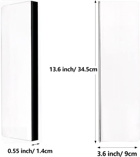 Yocoolfun 2 Monitors,13.6 3.6 Inch Pcs Large Computer Monitor Memo Board for No Edge X Monitor Sticky Note Holder