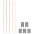 stonylab 5 Pack Plumbum Plate, 99.99% 1 * 10 * 15 mm Plumbum Anode Flat Metal Foil Electrode for Lab Research