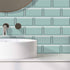 Vinyl Wall Tile Transfers Brick Sticker for Home Decor, Peel&Stick Self-Adhesive Backsplash Subway Sticker Tile Decals for Kitchen Bathroom Decor, 8x4Inch/20x10CM by Alwayspon