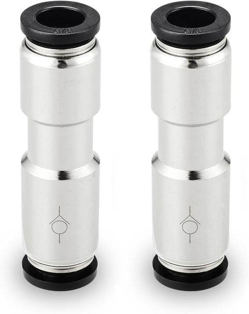 Yoebor 1/4" OD Check Valve - Push to Connect One Way Inline Pneumatic Valves, Pack of 2