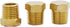 YOUHO 1/4" Npt Adapter for Pipe Fittings - Brass Pipe Fitting Hex Head Plug with Thread (3 Packs)