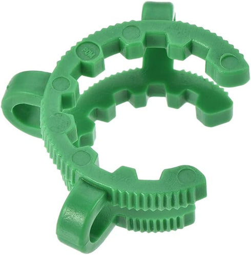 uxcell Lab Joint Clip: Plastic Clamp Mounting Clips for 24/25 or 24/40 Glass Taper Joints, Green, 10Pcs.