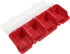 ShanLily 2Pcs Small Parts Storage Organizer With Lid Stackable Nail Screw Container Divider Garage Craft Tools Hardware