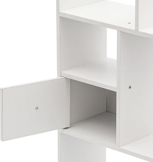 Generic 6 2 Countertop Desktop Bookshelf, Desktop Hutch with Shelves & Drawers, Storage Hutch for Computer Desk, Desk