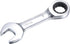 uxcell 18mm Stubby Ratcheting Combination Wrench, Metric 72 Teeth 12 Point Box Ended Tools