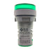 3pcs Digital Display AC Voltage Indicator, 22mm Round Head LED Voltage Tester, AC50~500V Voltmeter Monitor in Green,
