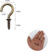 Small Bronze Ceiling Hooks, 5/8'' Screw-in Lights & Jewelry Hooks, 40 Pack